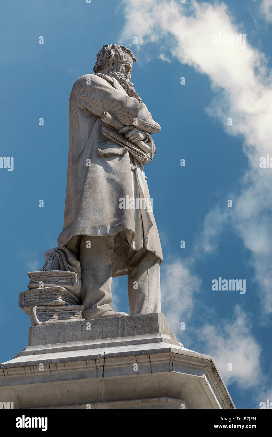 Niccolo Tommaseo statue in Venezia, Italy Europe Stock Photo