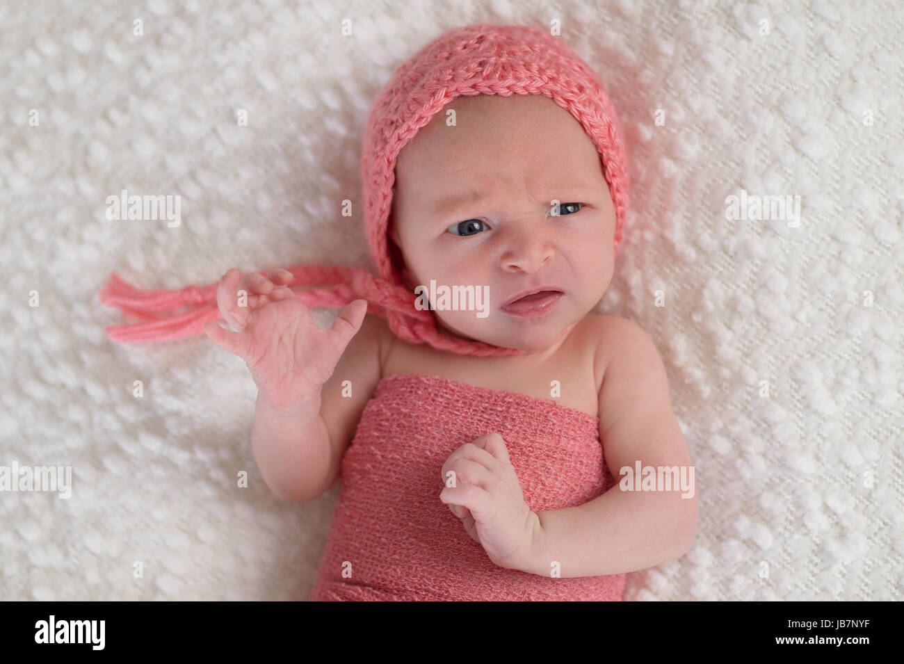 three week old baby fussy