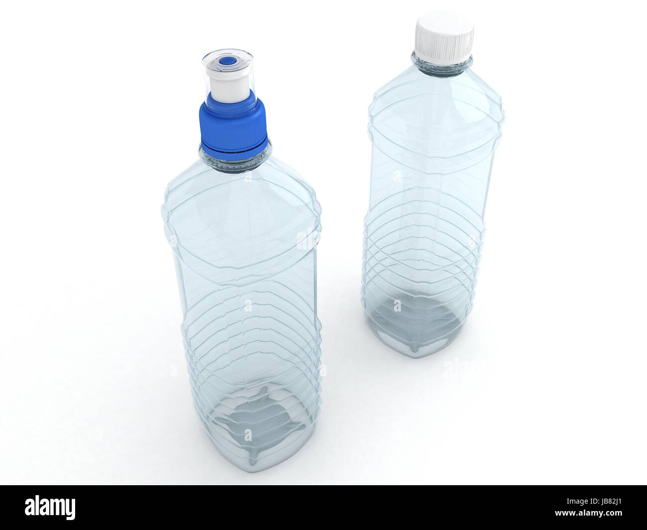 Empty bottles isolated on white background Stock Photo - Alamy