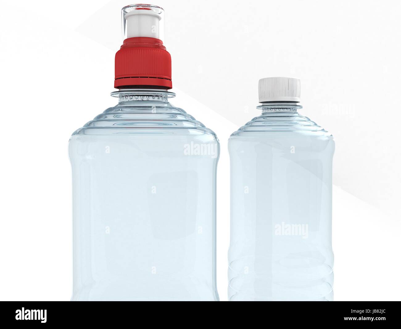 Empty bottles isolated on white background Stock Photo - Alamy