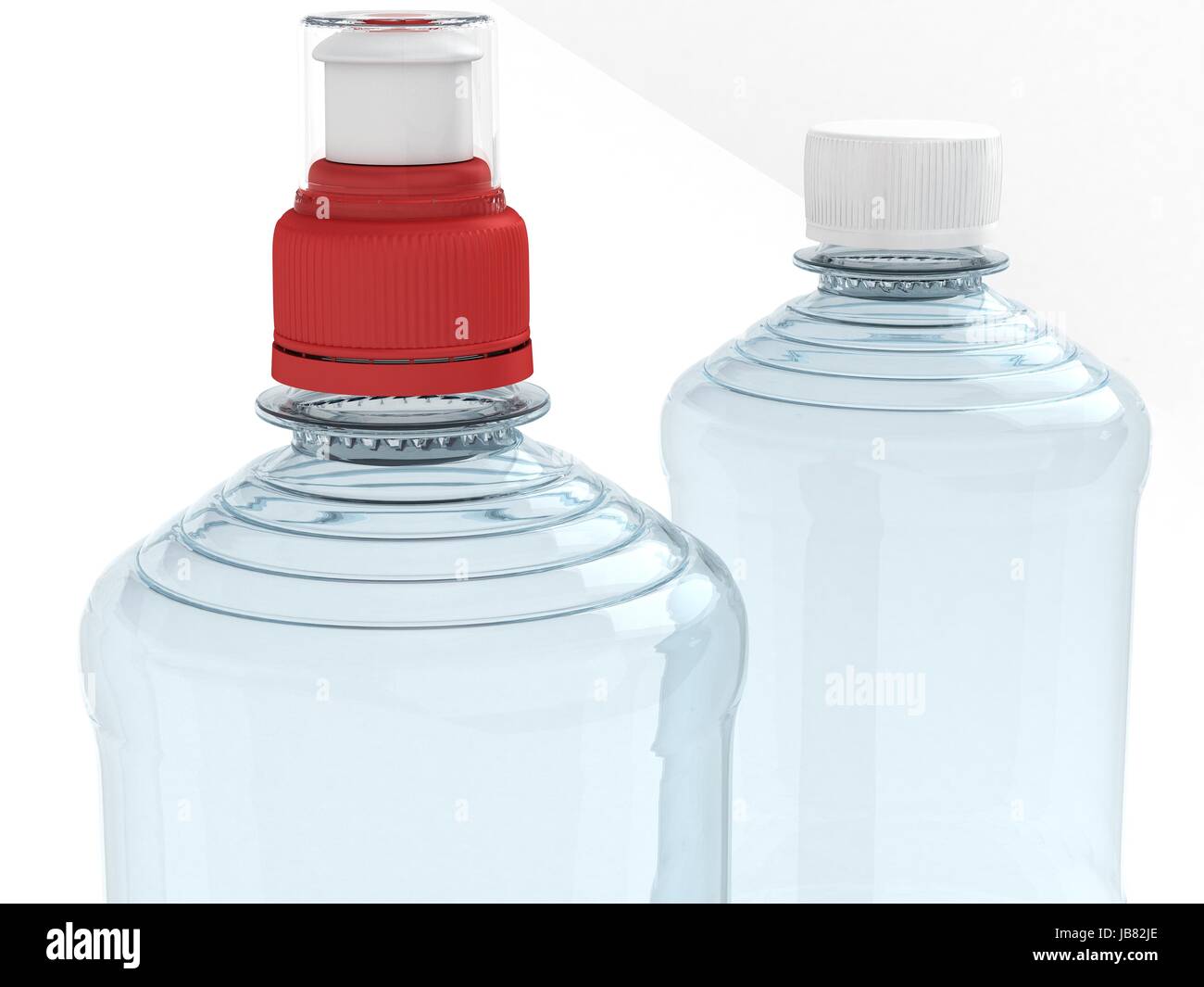 Empty bottles isolated on white background Stock Photo - Alamy
