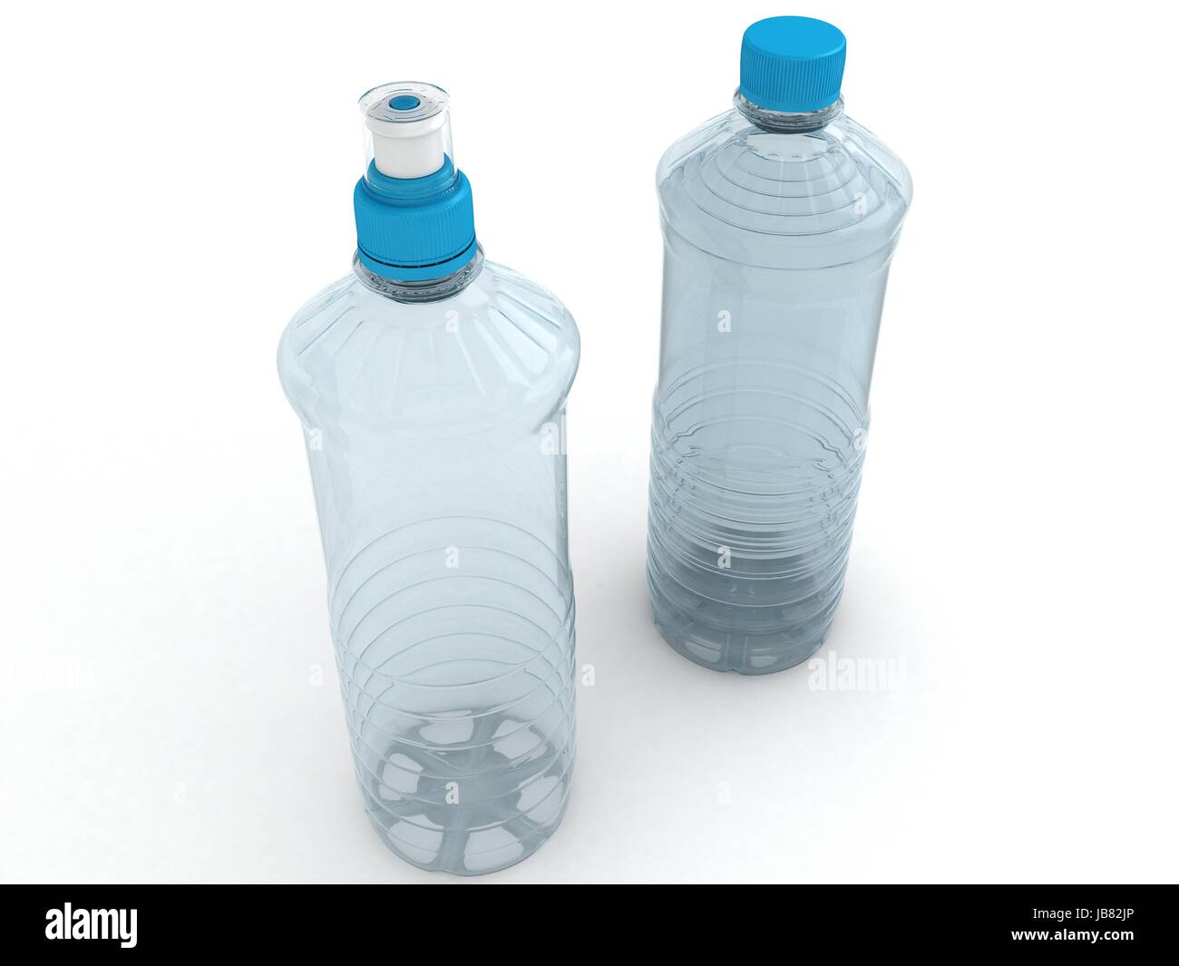 Empty bottles isolated on white background Stock Photo - Alamy