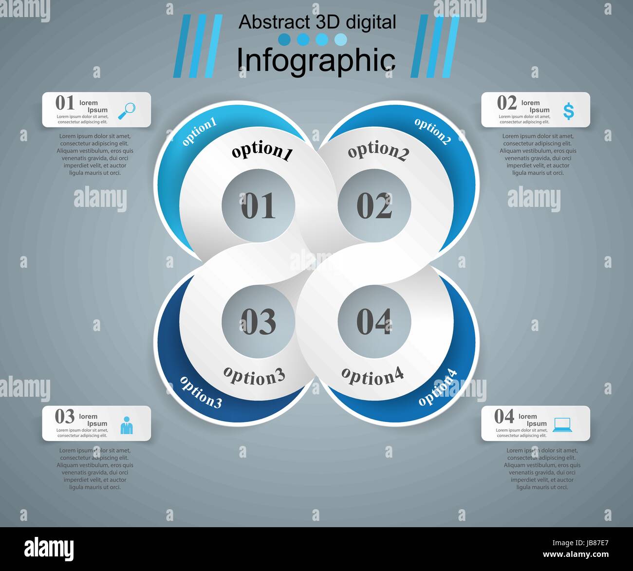 Abstract 3D digital illustration Infographic Stock Vector Image & Art ...