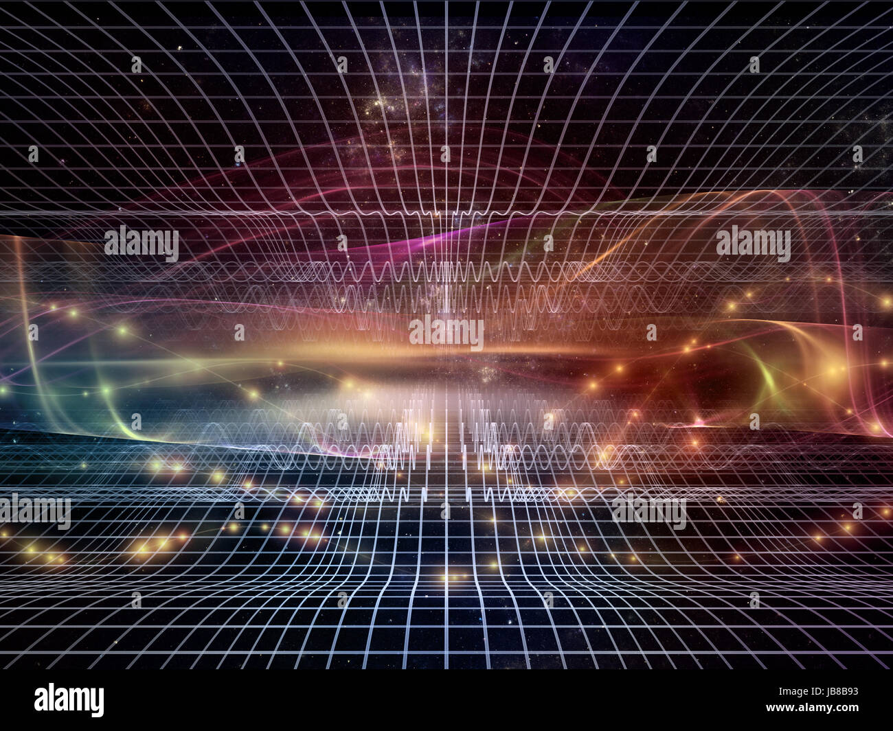 Fractal Realms series. Composition of fractal elements, grids and ...