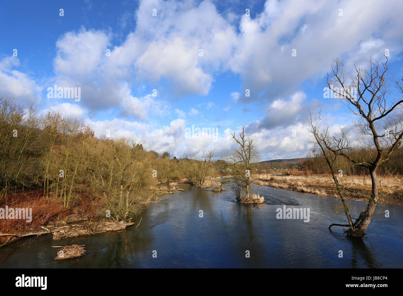 in mid-february at the ruhr Stock Photo