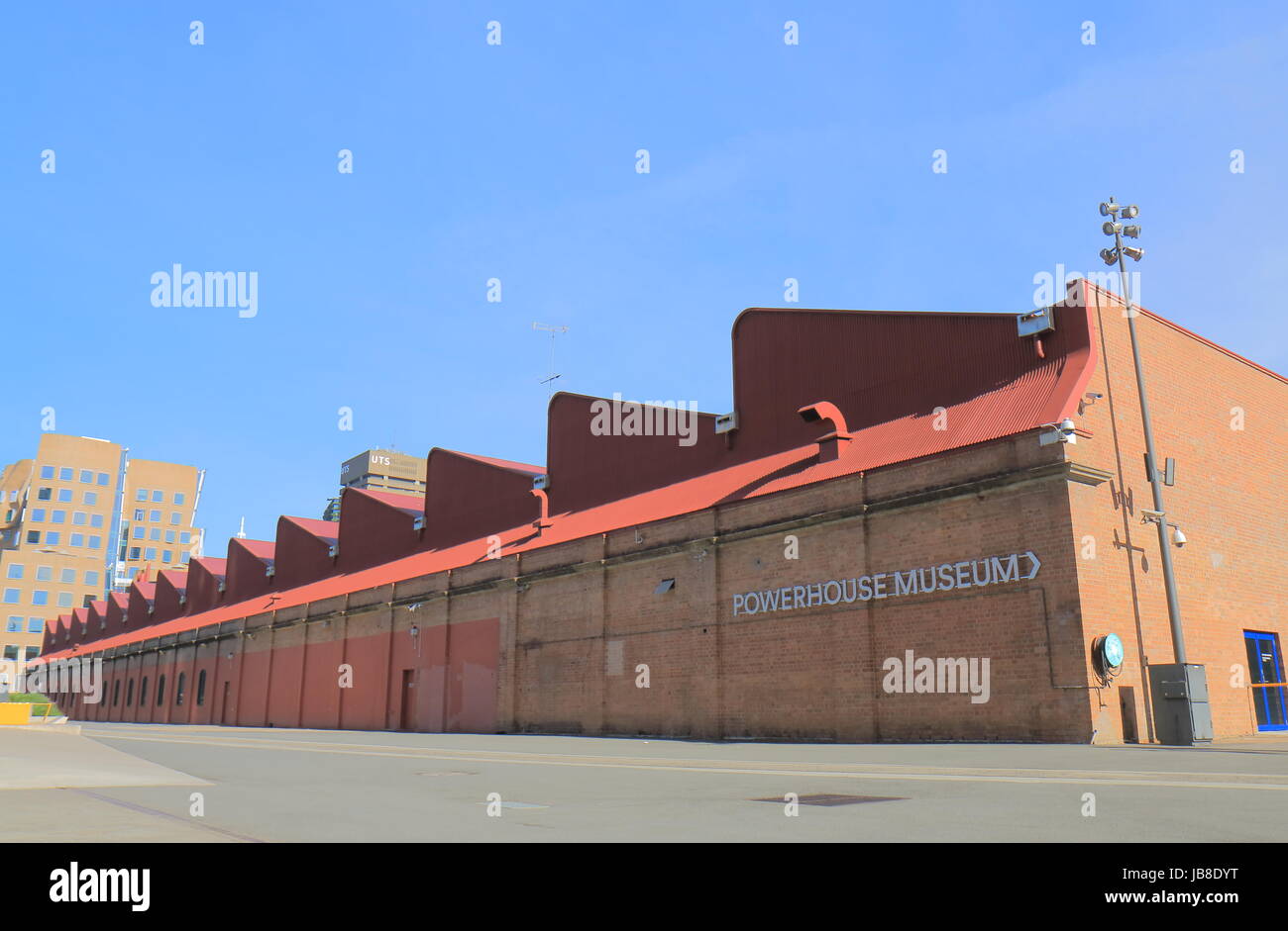 Powerhouse museum in Sydney Australia. Powerhouse museum is the major branch of the Museum of Applied Arts & Sciences in Sydney. Stock Photo