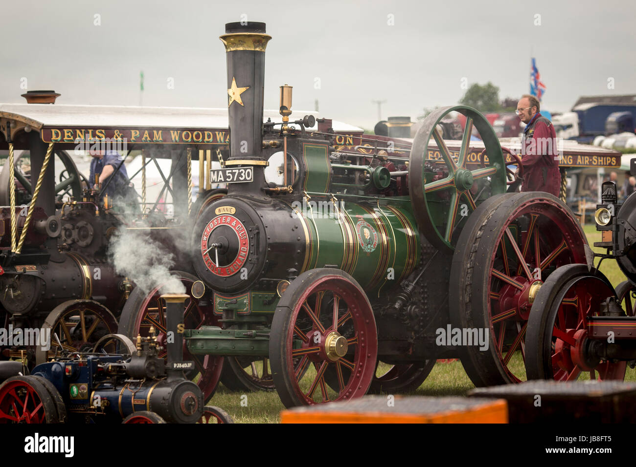 29/05/17  ALTRINCHAM ,GREATER MANCHESTER,UK.    Ashley Hall Traction Engine Rally today (Monday 29th May 2017). Stock Photo