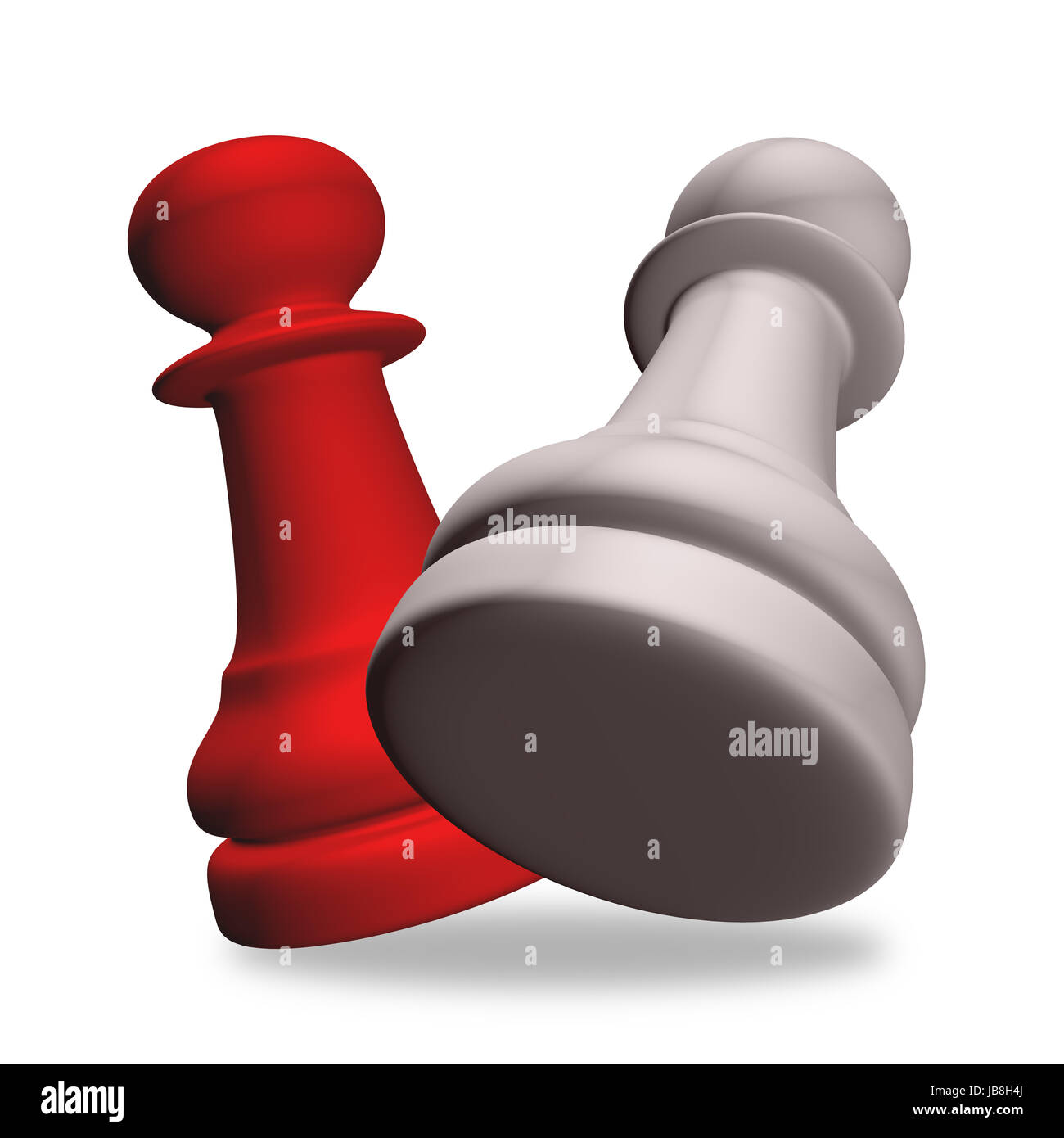 Figures of the famous game chess Stock Photo