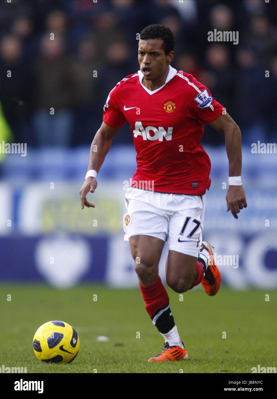 NANI MANCHESTER UNITED FC MANCHESTER UNITED FC DW STADIUM WIGAN ENGLAND NANI MANCHESTER UNITED FC MANCHESTER UNITED FC DW STADIUM WIGAN ENGLAND