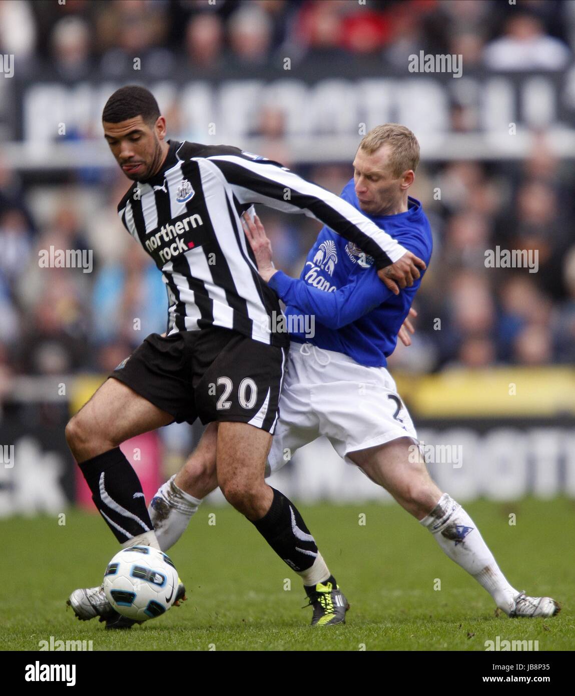 LEON BEST & TONY HIBBERT NEWCASTLE UNITED V EVERTON ST JAMES PARK