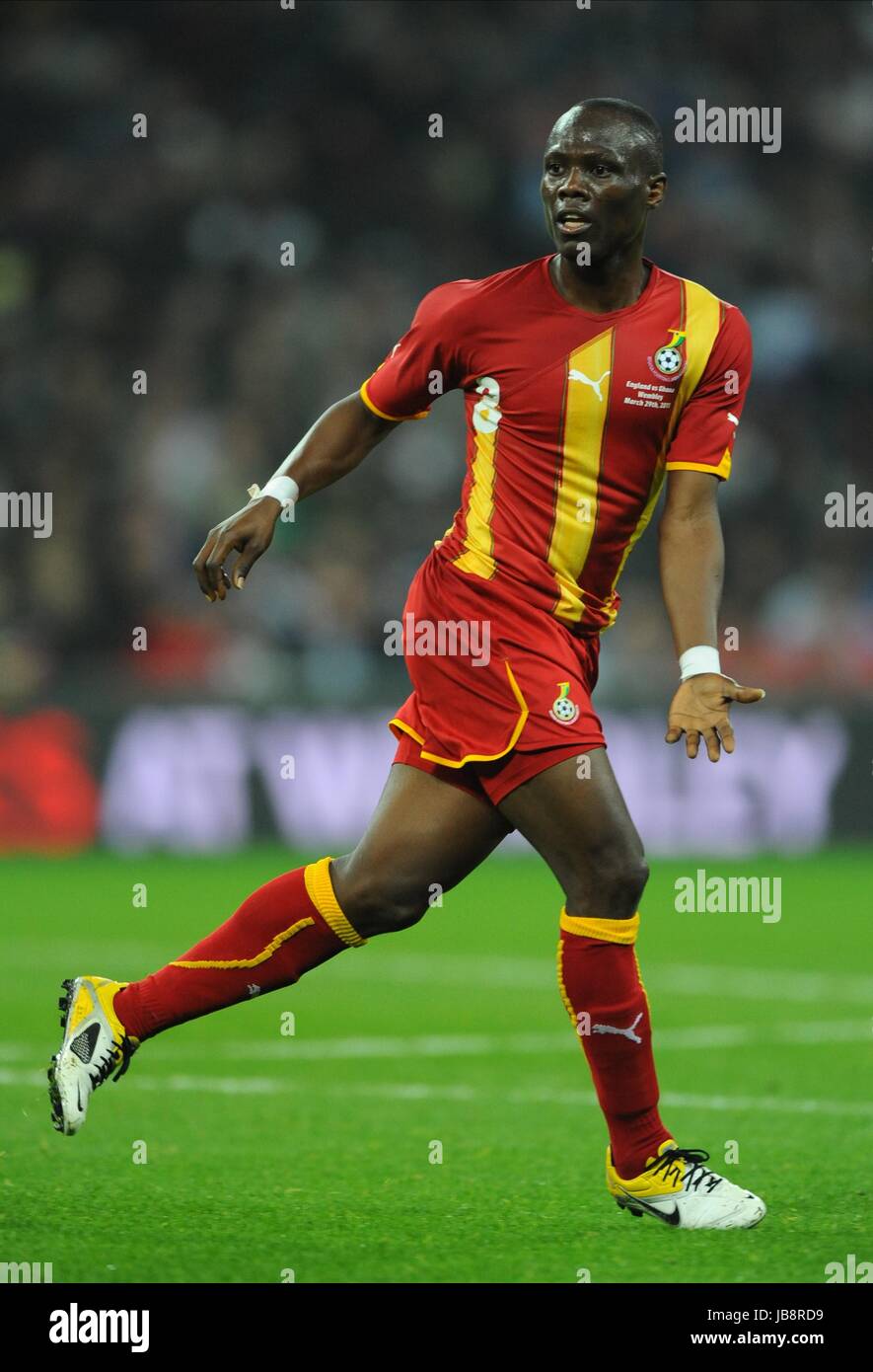 EMMANUEL AGYEMANG-BADU GHANA WEMBLEY STADIUM LONDON ENGLAND 29 March 2011 Stock Photo