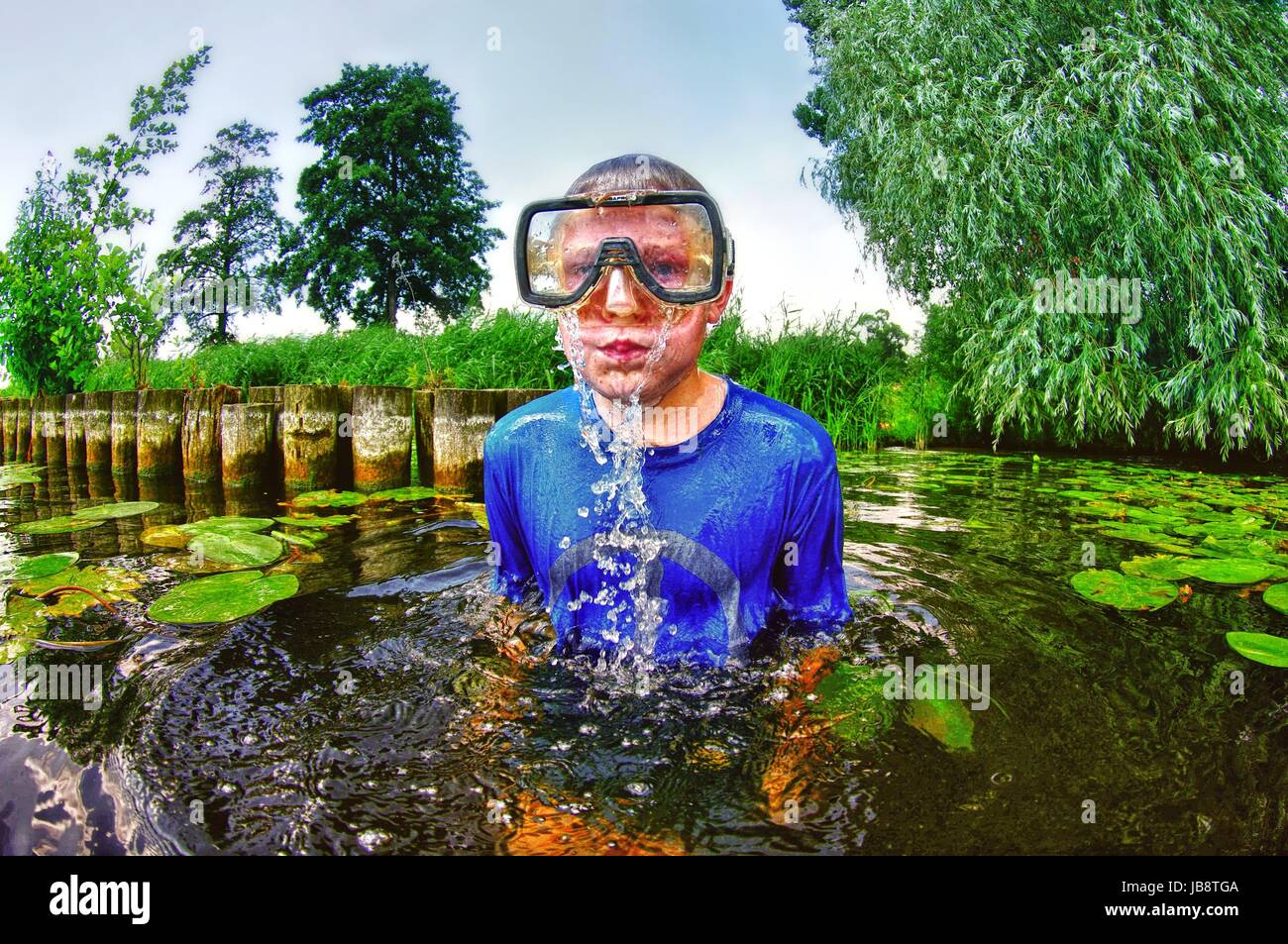 divers with diving goggles Stock Photo Alamy
