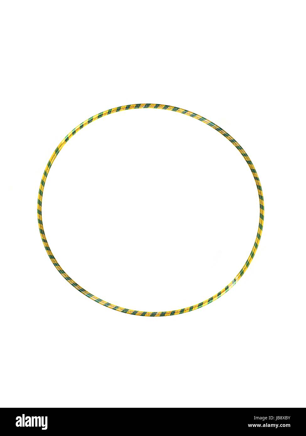 A hula hoop isolated against a white background Stock Photo - Alamy