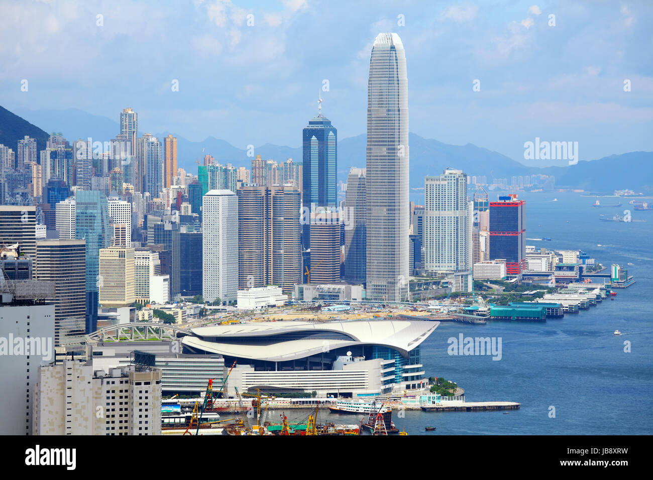 Hong Kong Skyline Stock Photo - Alamy