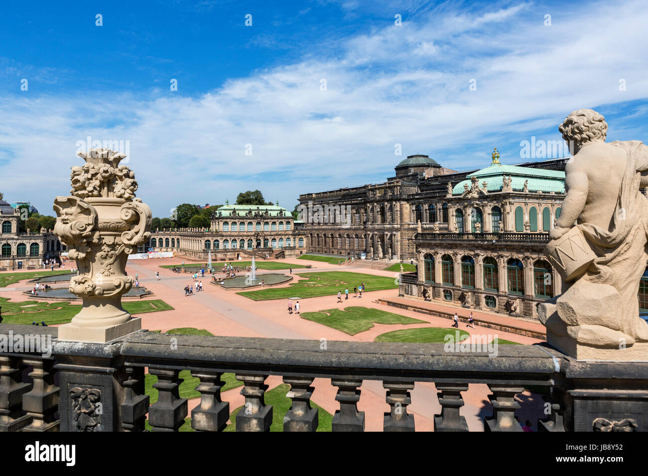 The Zwinger palace, Dresden, Saxony, Germany Stock Photo