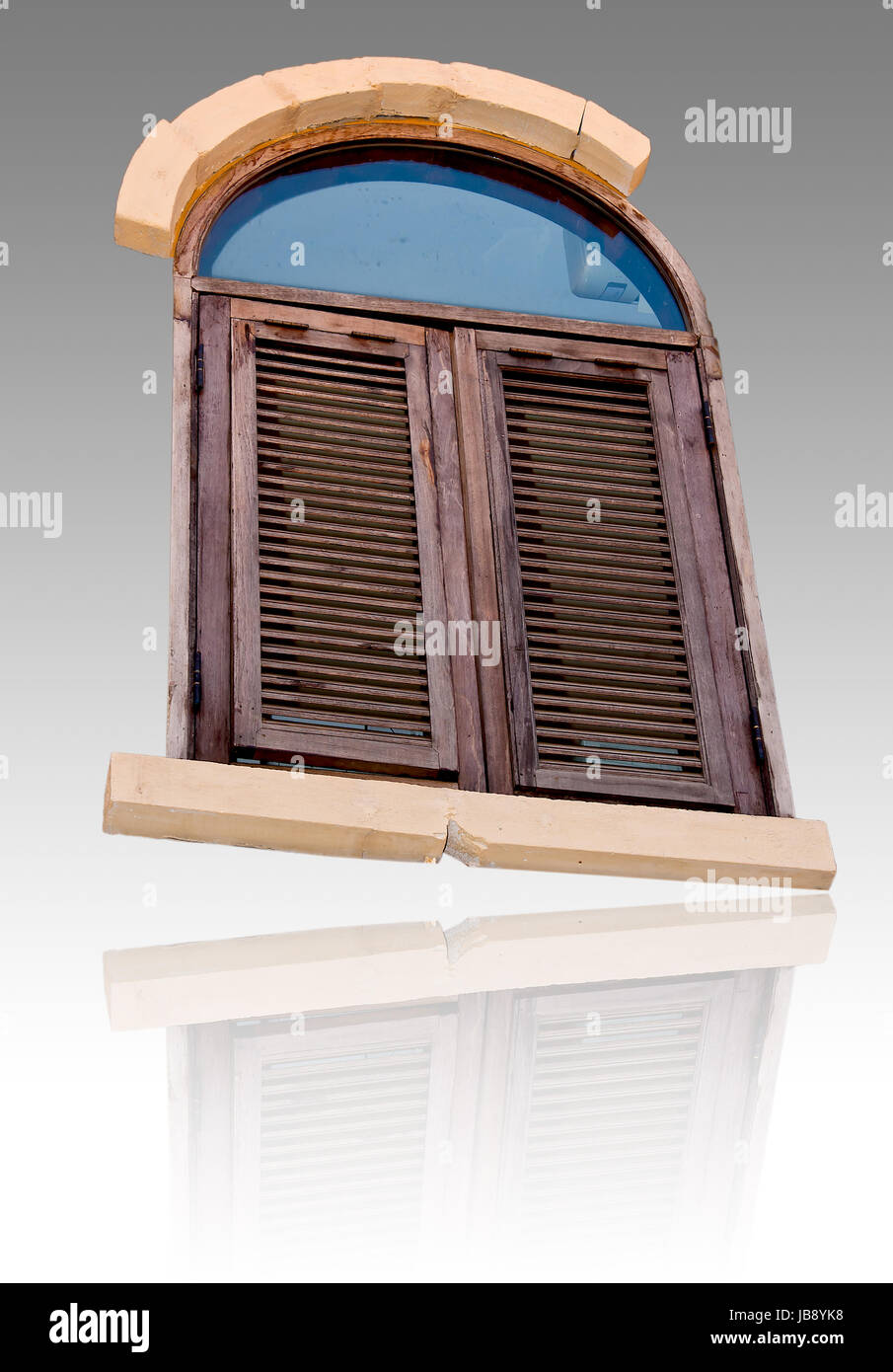 Vintage window isolated on white background Stock Photo - Alamy