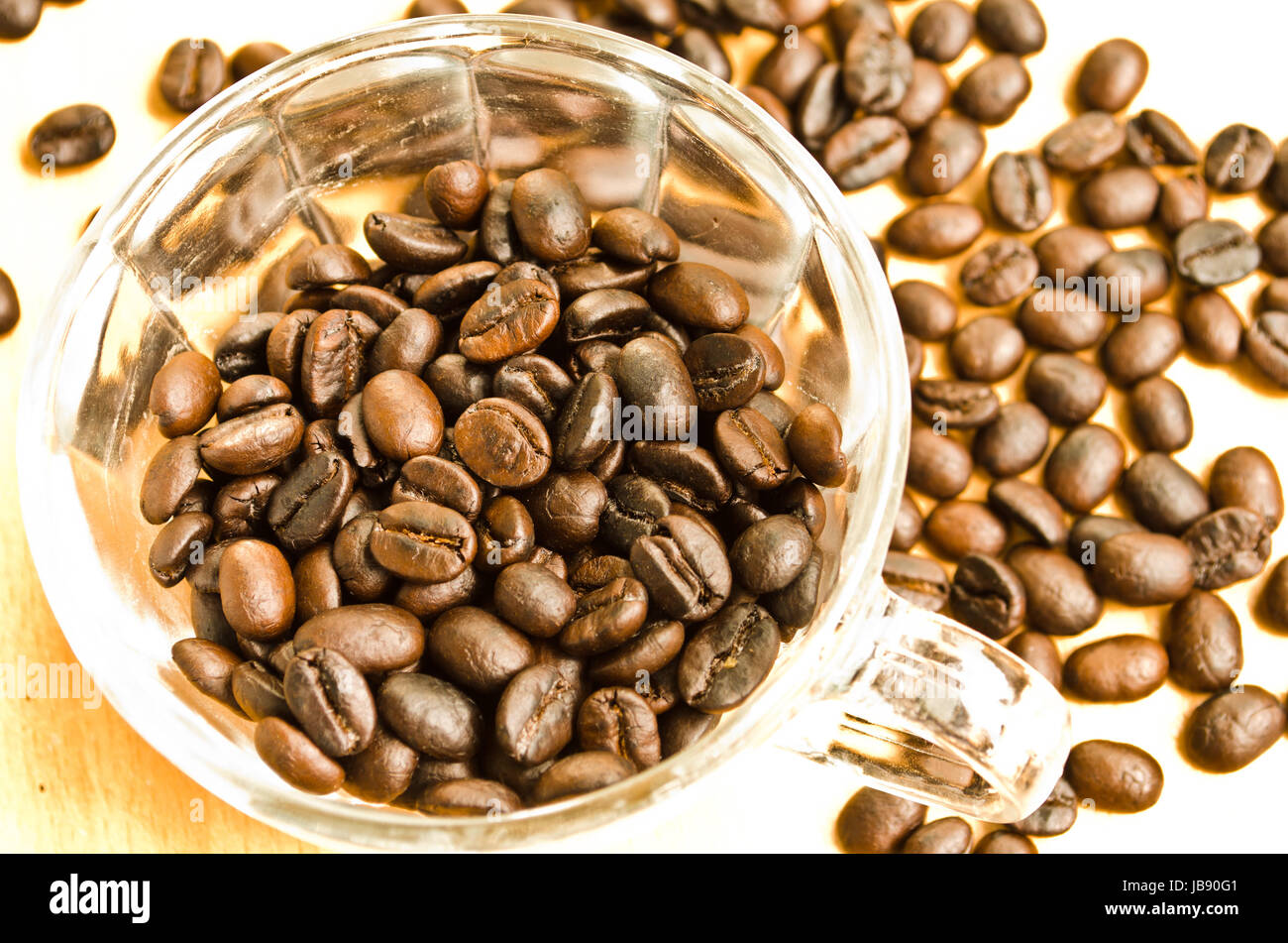 roasted coffee beans, can be used as a background Stock Photo - Alamy