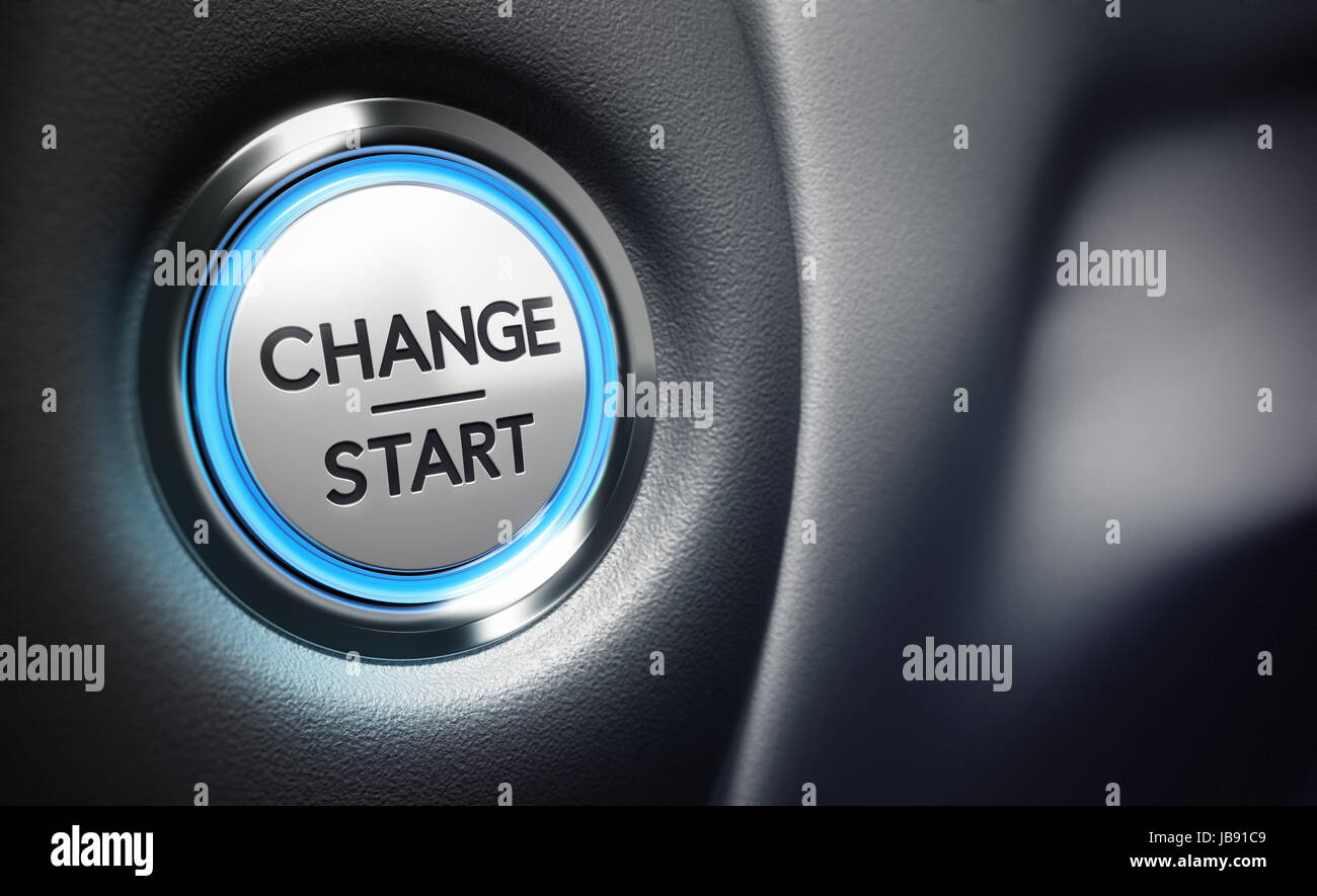 Change start button on a black dashboard background Conceptual 3D