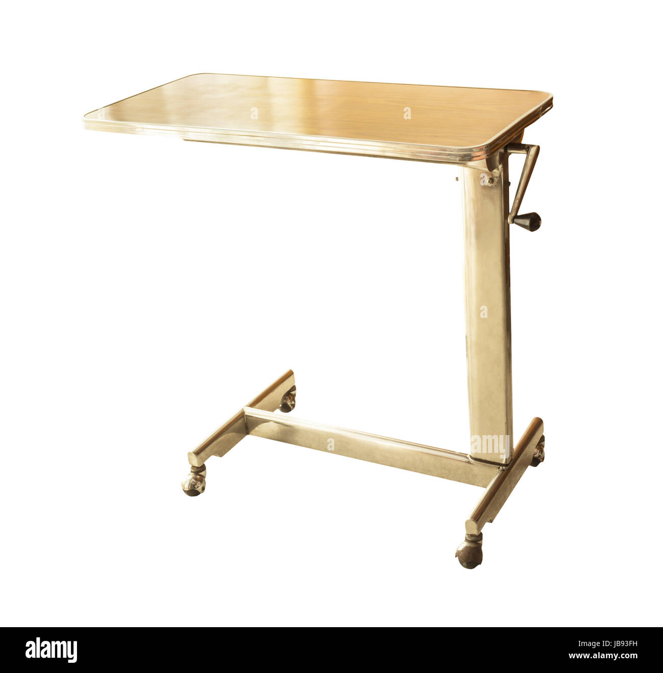Lightweight portable medical table isolated on white with clipping path