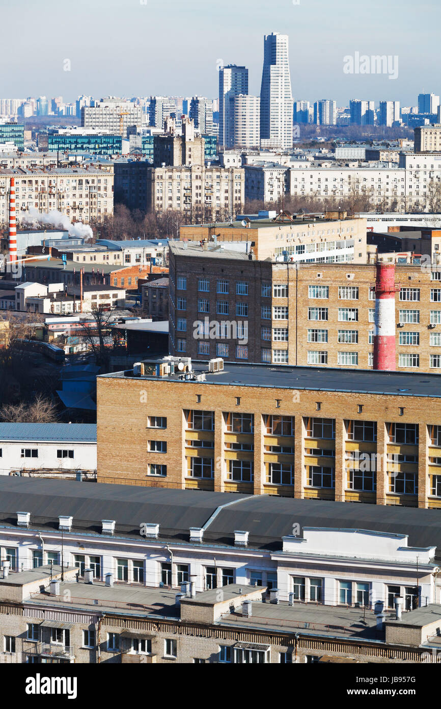 above view of voykovsky residential district in Moscow Stock Photo Alamy