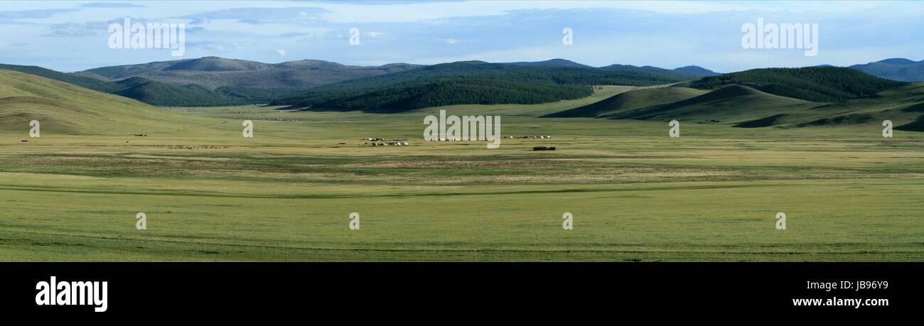 the mongolian steppe Stock Photo - Alamy