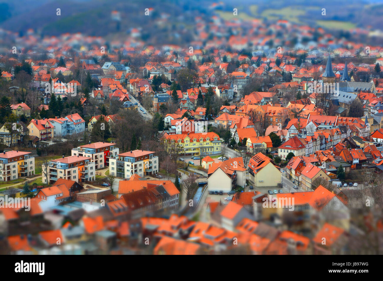 Wernigerode aerial hi-res stock photography and images - Alamy