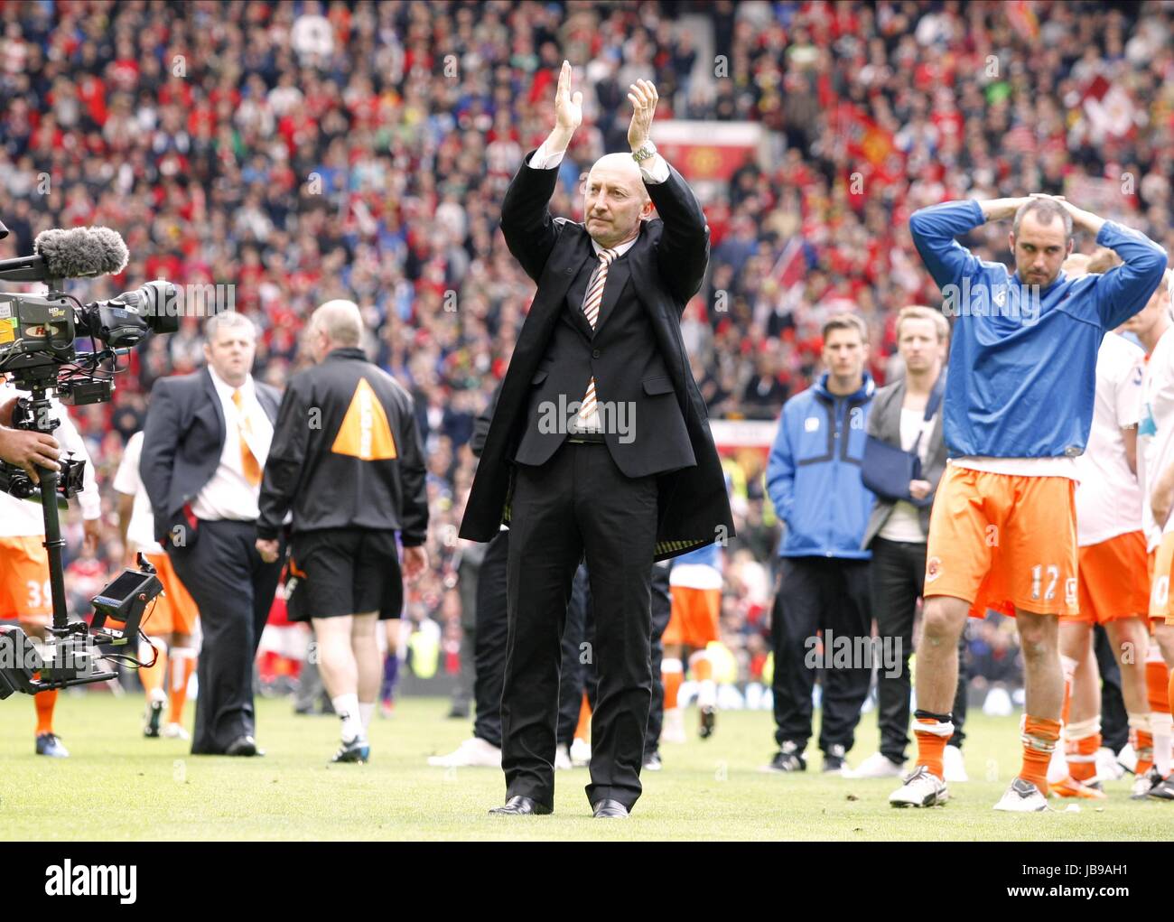 Dejected Ian Holloway Blackpool Fc Manager Blackpool Fc Manager Old Stock Photo Alamy