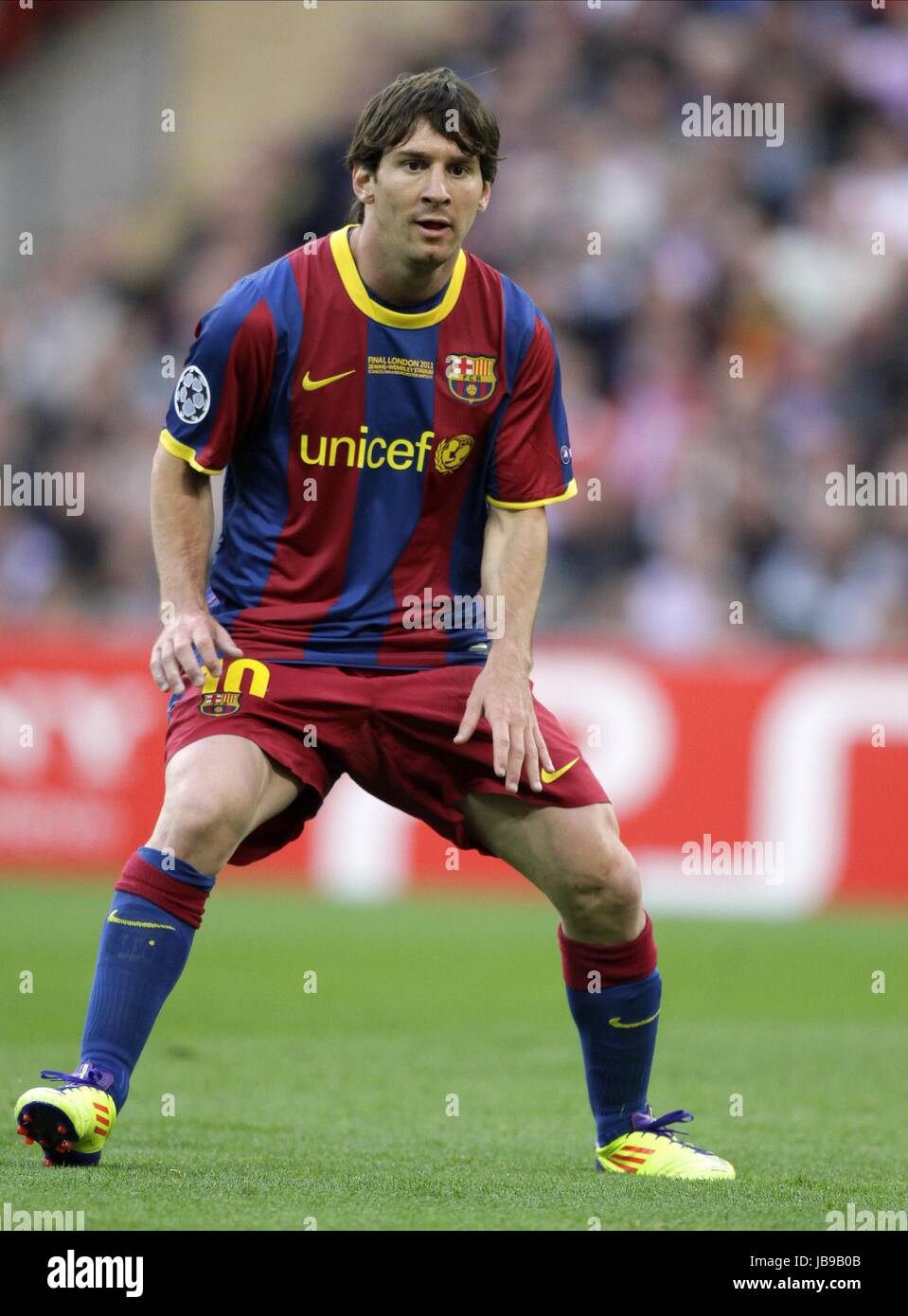 LIONEL MESSI BARCELONA CF FC BARCELONA WEMBLEY STADIUM LONDON ENGLAND 