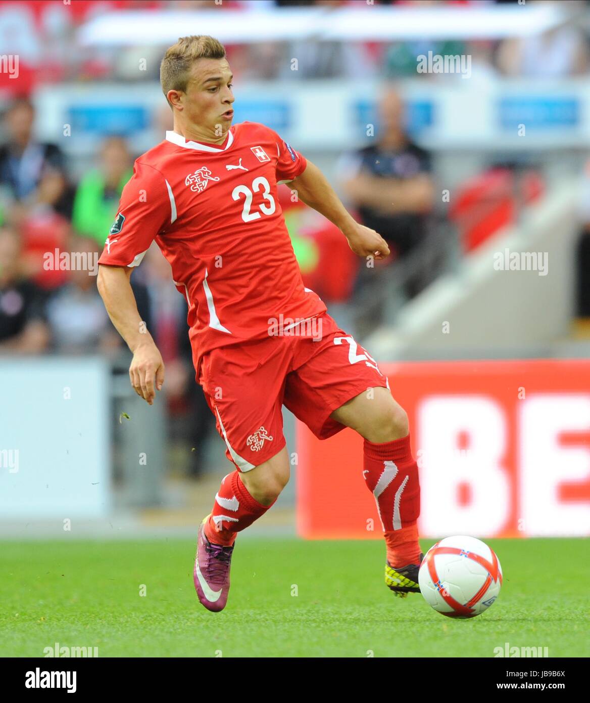 XHERDAN SHAQIRI SWITZERLAND WEMBLEY STADIUM LONDON ENGLAND 04 June 2011 