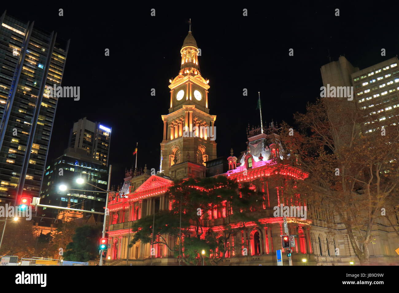 Town Hall historical architecture Sydney Australia Stock Photo