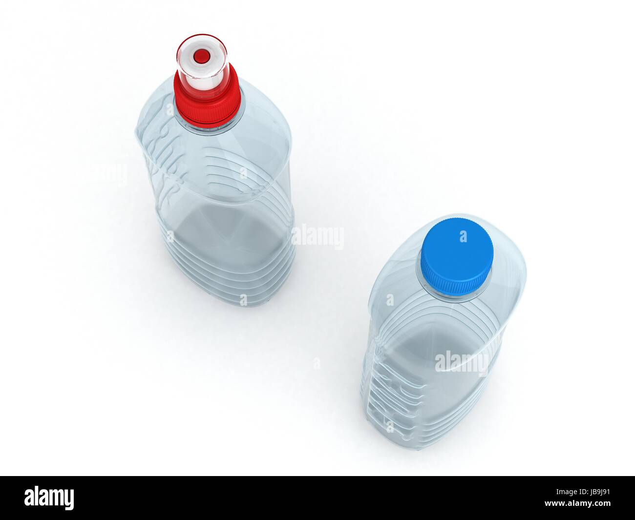 Empty bottles isolated on white background Stock Photo - Alamy