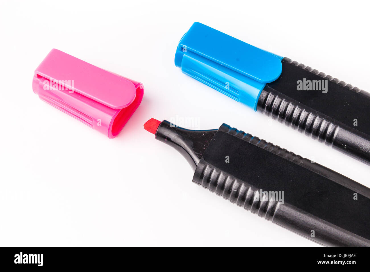 Highlighters / Markers isolated on white backgound Stock Photo Alamy