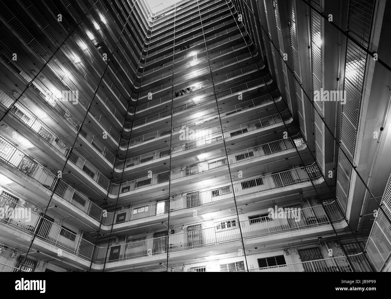 Typical public housing in Hong Kong Stock Photo - Alamy