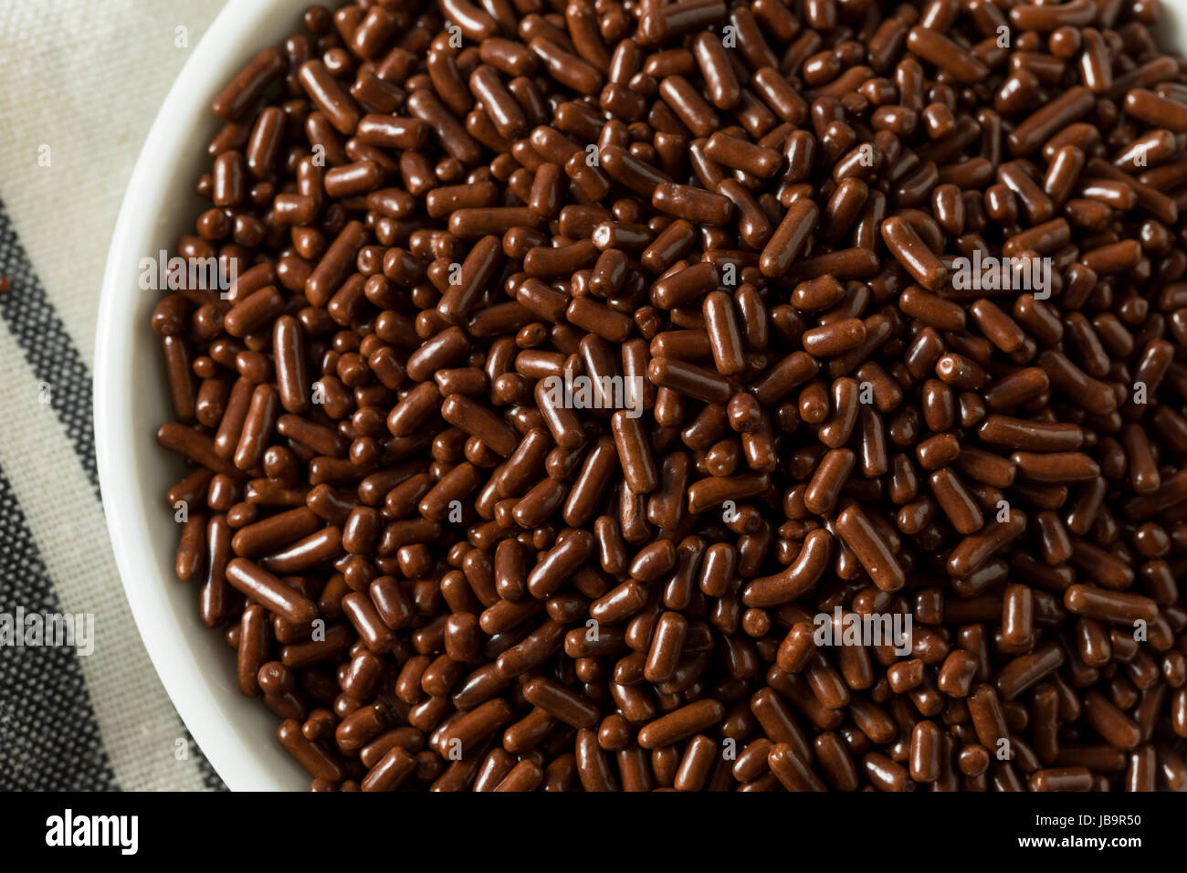 Sweet Sugary Chocolate Sprinkles in a Bowl Stock Photo Alamy