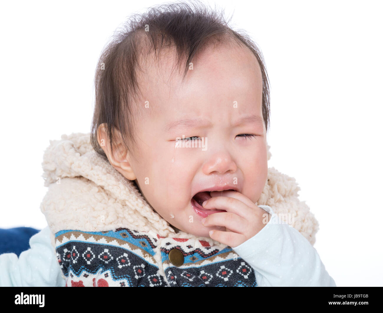 Aisa baby crying Stock Photo Alamy