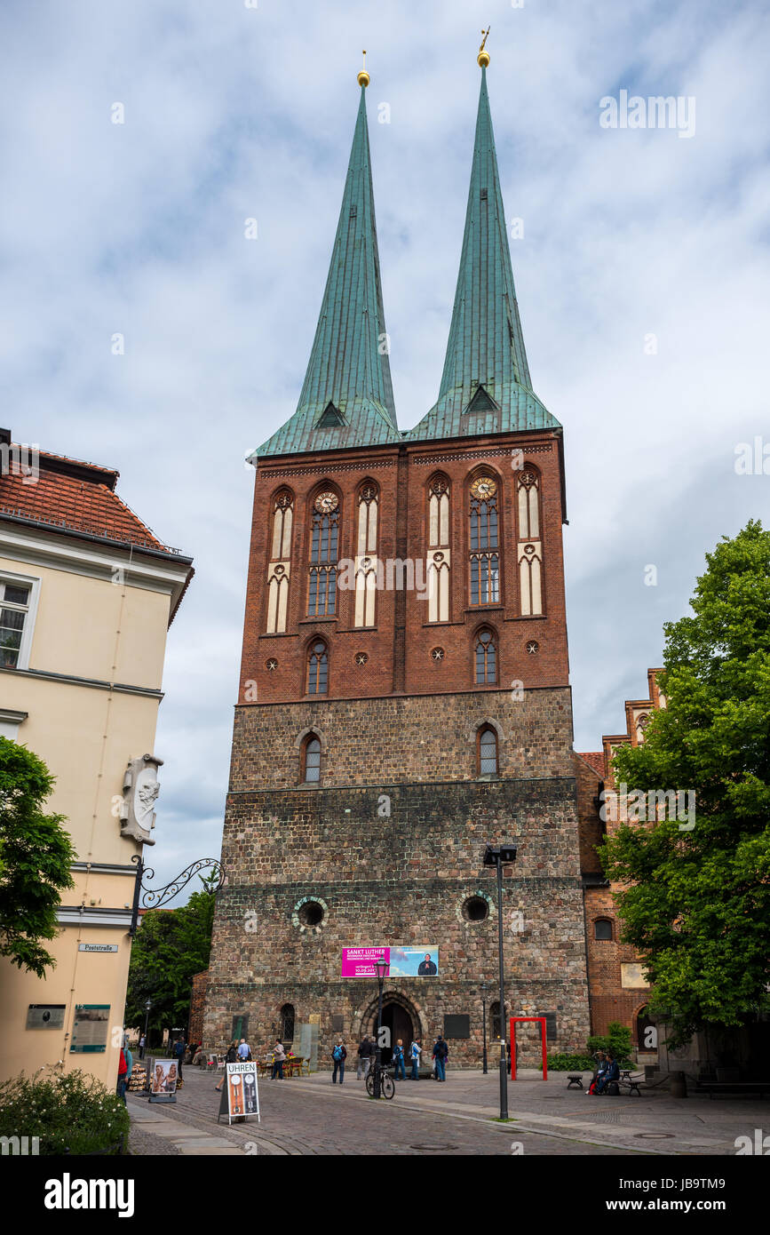 Nikolaikirche Berlin Stock Photo