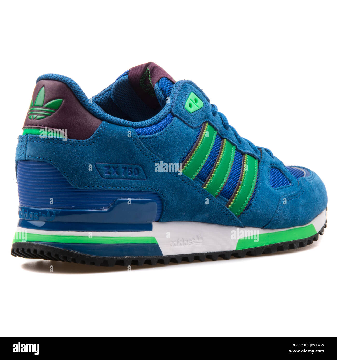 Adidas ZX 750 Blue and Green Men's Sports Sneakers - B24857 Stock Photo -  Alamy