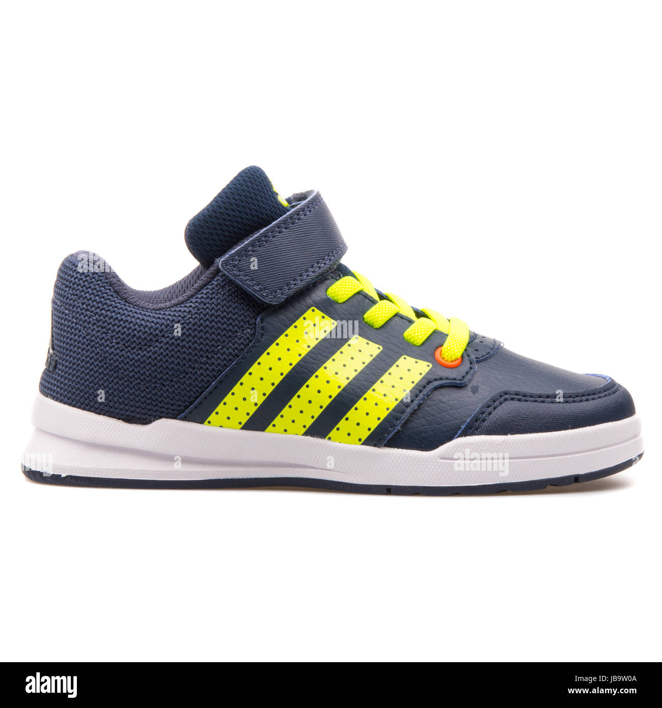 Adidas Jan BS 2 C Dark Blue and Yellow Kids Running Shoes - B23902 Stock  Photo - Alamy