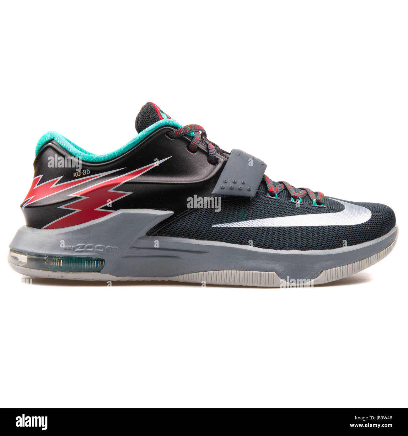 Nike KD VII Black, Grey, Green and Red Men's Basketball Shoes - 653996-005  Stock Photo - Alamy