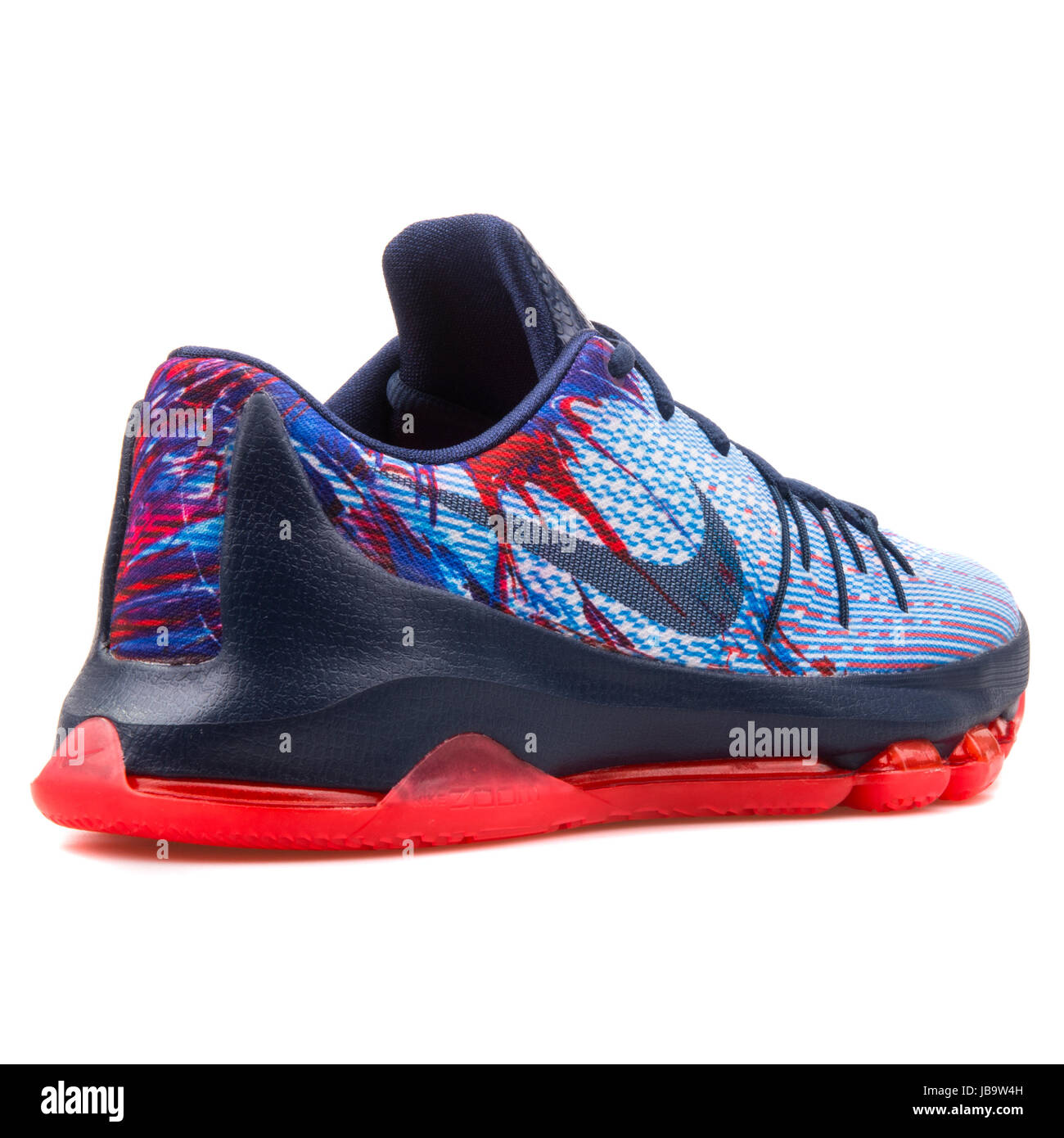 Nike KD 8 (GS) Navy Blue, Light Blue and Red Youth's Basketball Shoes -  768867-446 Stock Photo - Alamy