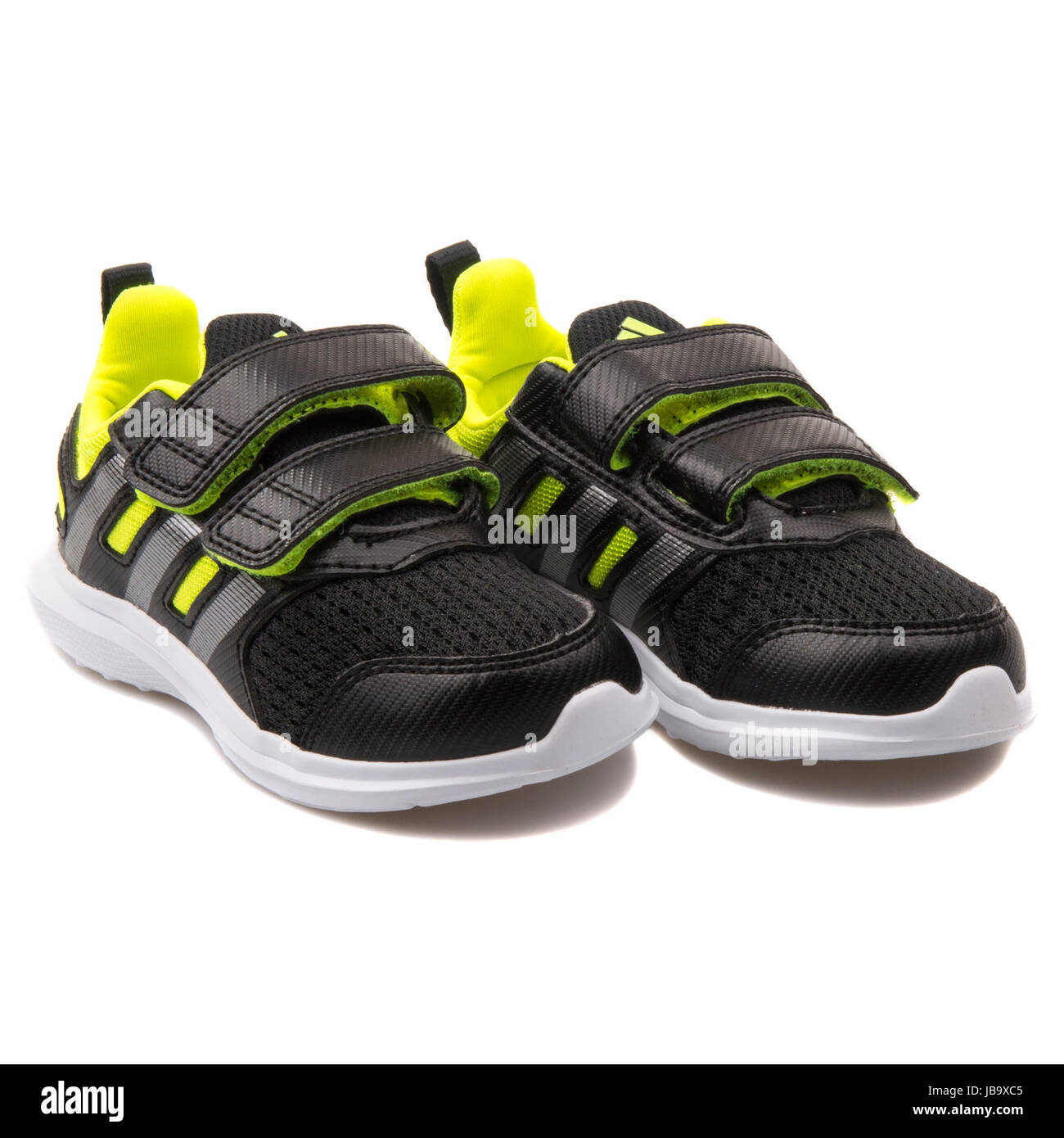 Adidas Hyperfast 2.0 CF i Black and Neon Yellow Children's Sports Shoes -  B23845 Stock Photo - Alamy