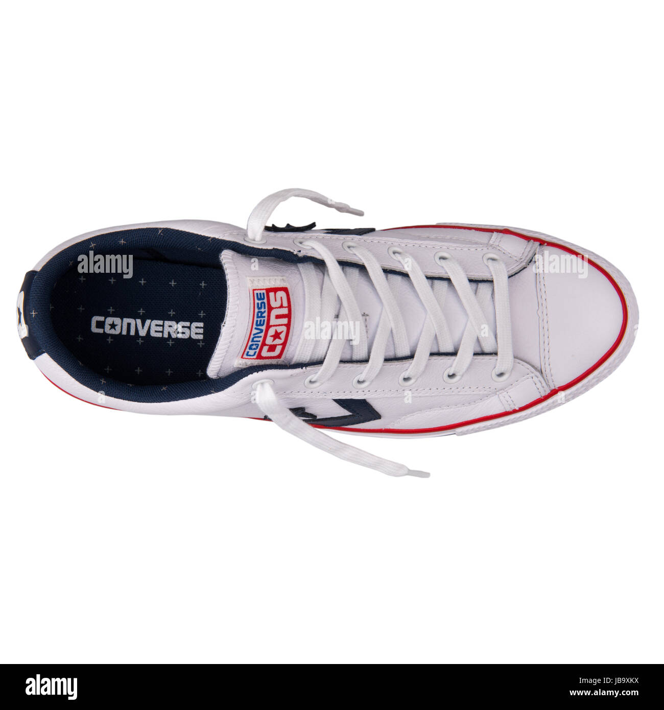 Converse Chuck Taylor All Star Player OX White Unisex Shoes - 149771C Stock  Photo - Alamy