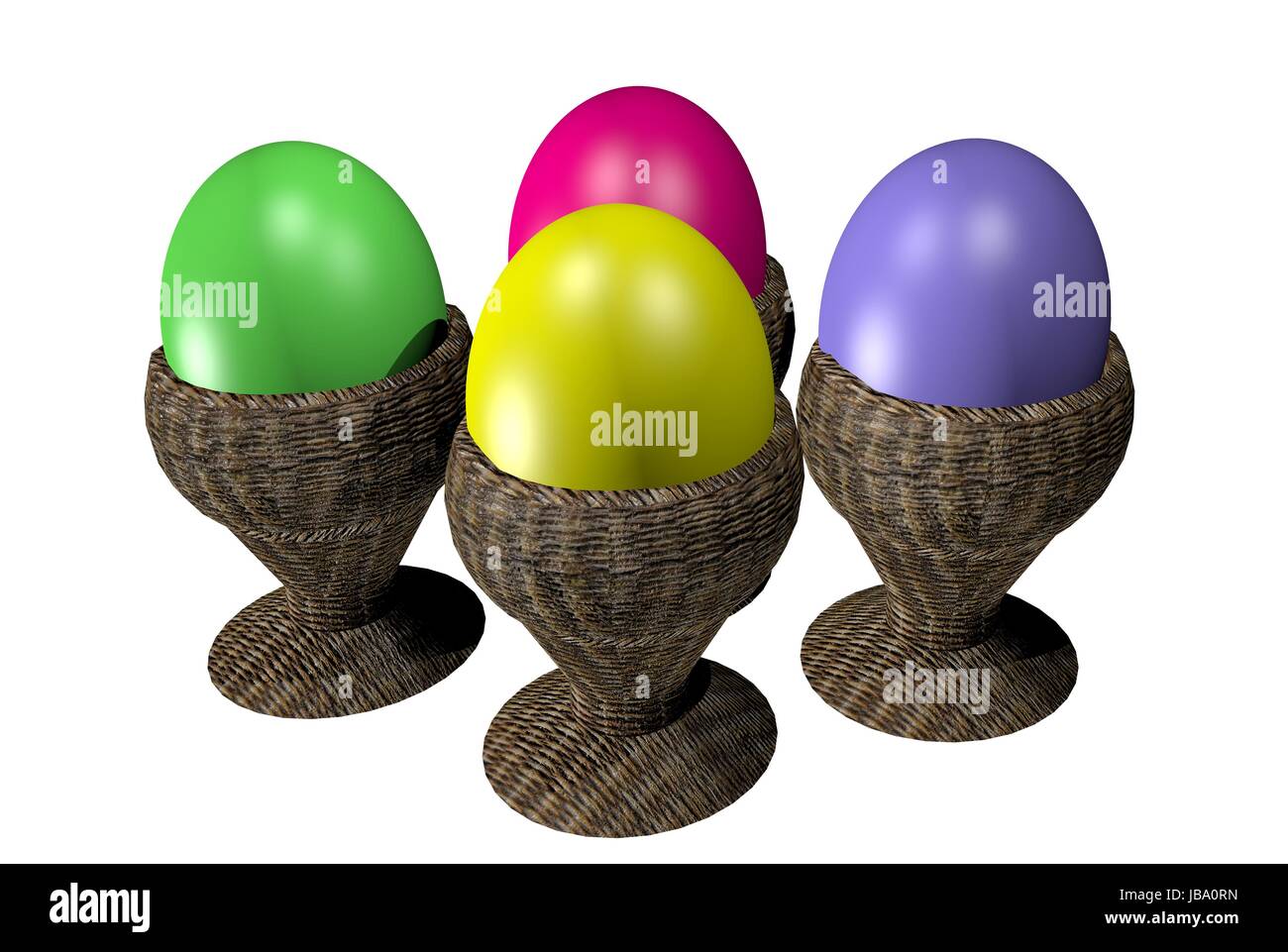 easter egg cup Stock Photo