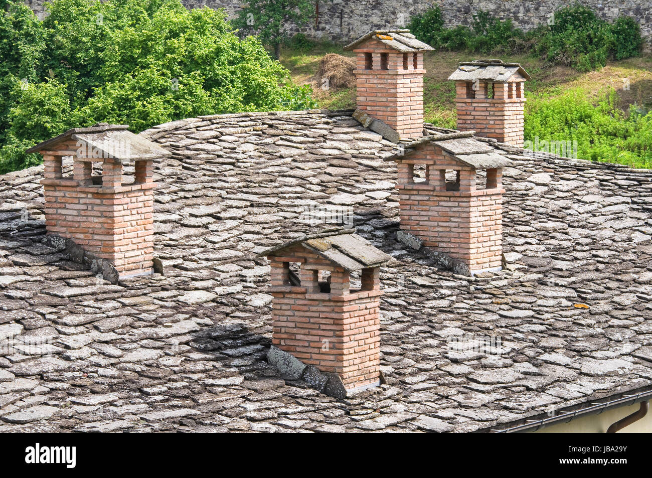 Typical house. Bardi. EmiliaRomagna. Italy Stock Photo Alamy