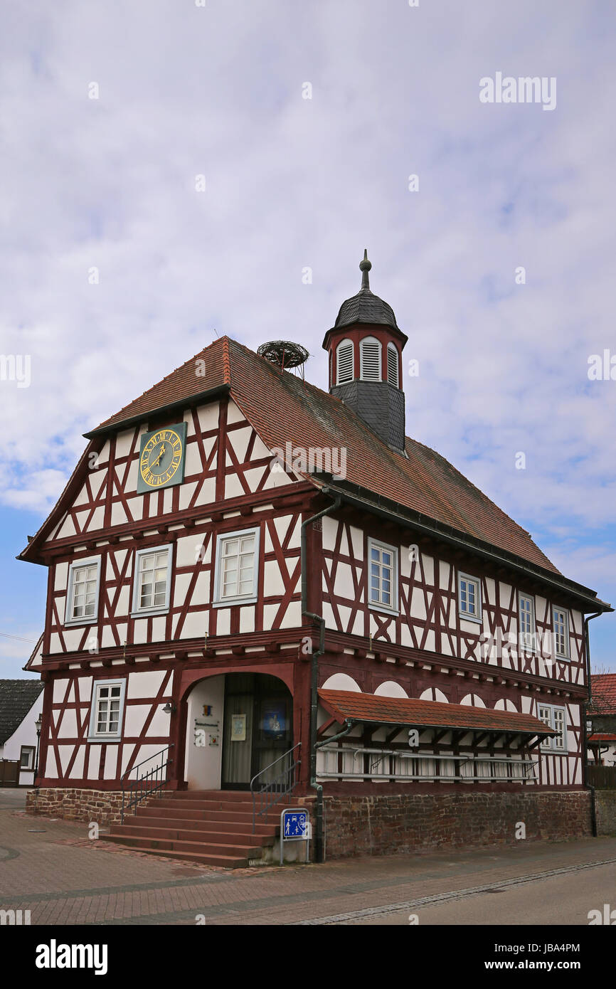 altes rathaus in leopoldshafen Stock Photo