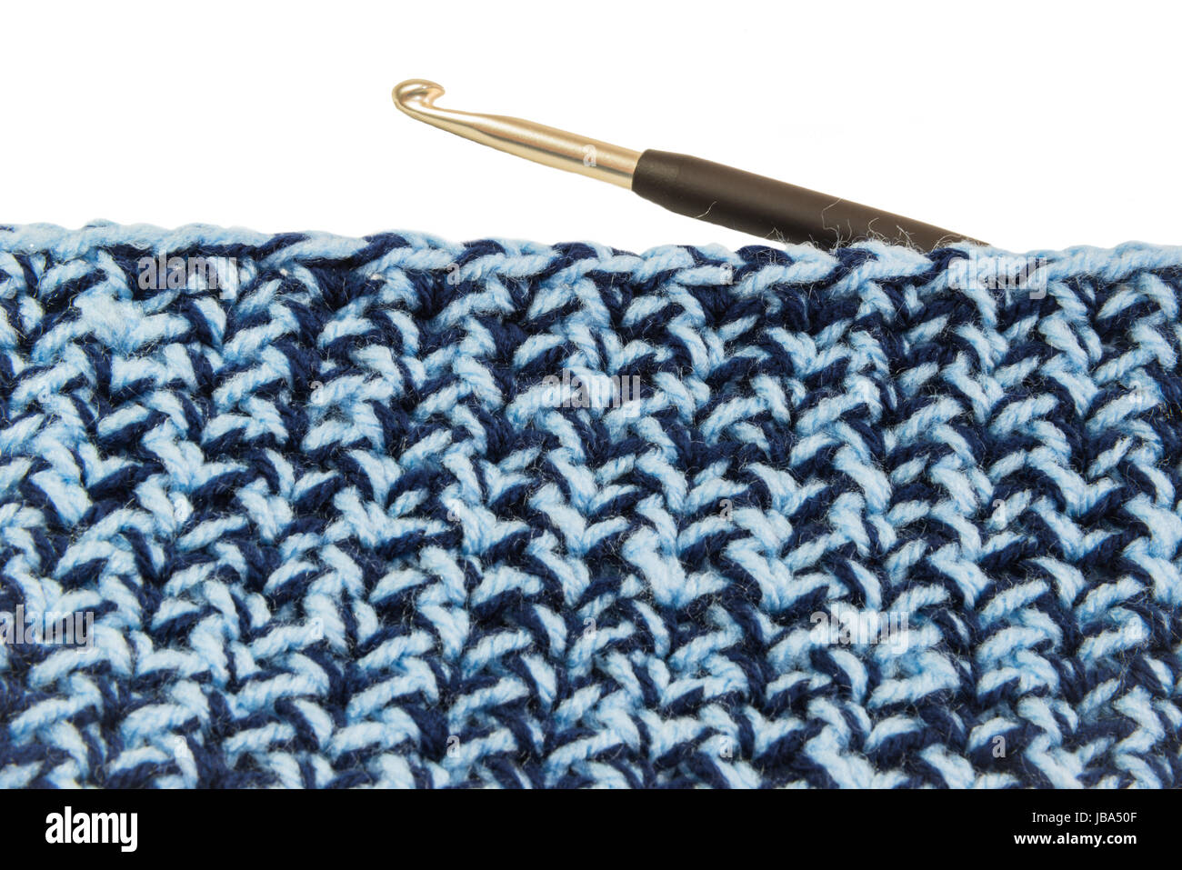 crochet with crochet hook Stock Photo