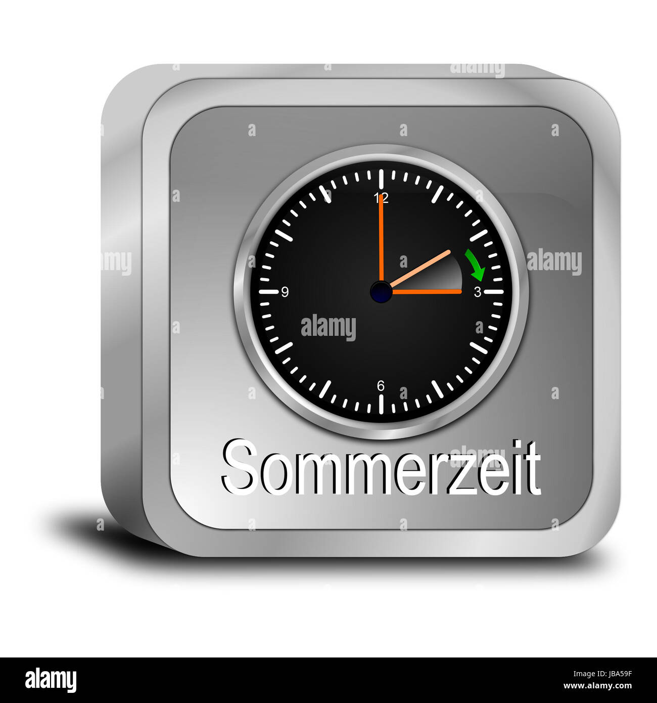 daylight saving time button Stock Photo Alamy