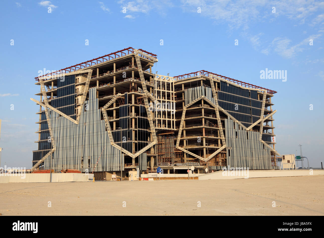 Contemporary architecture in Bahrain Financial Harbour.