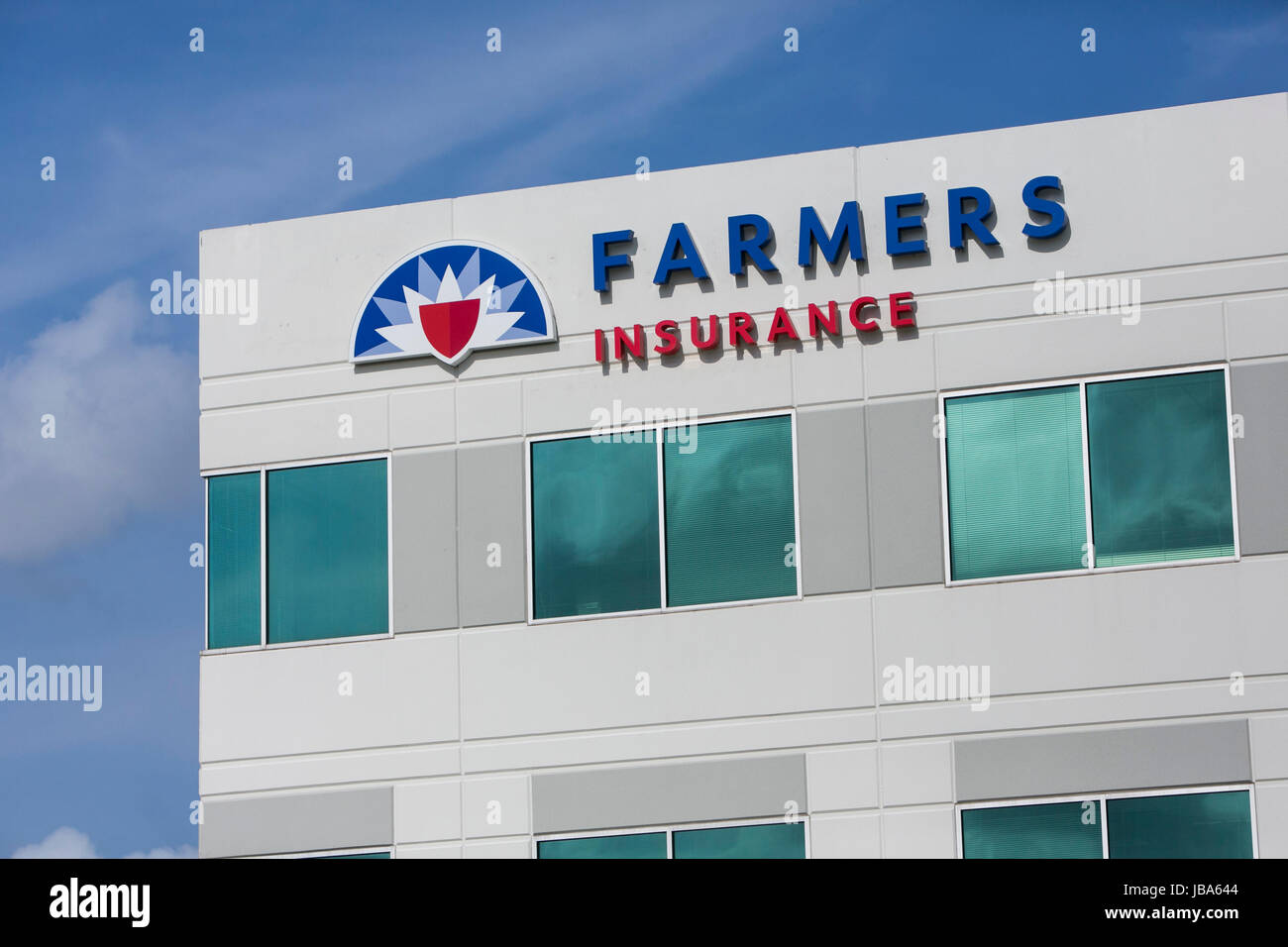 A Logo Sign Outside Of A Facility Occupied By Farmers Insurance In Houston Texas On May 28 17 Stock Photo Alamy