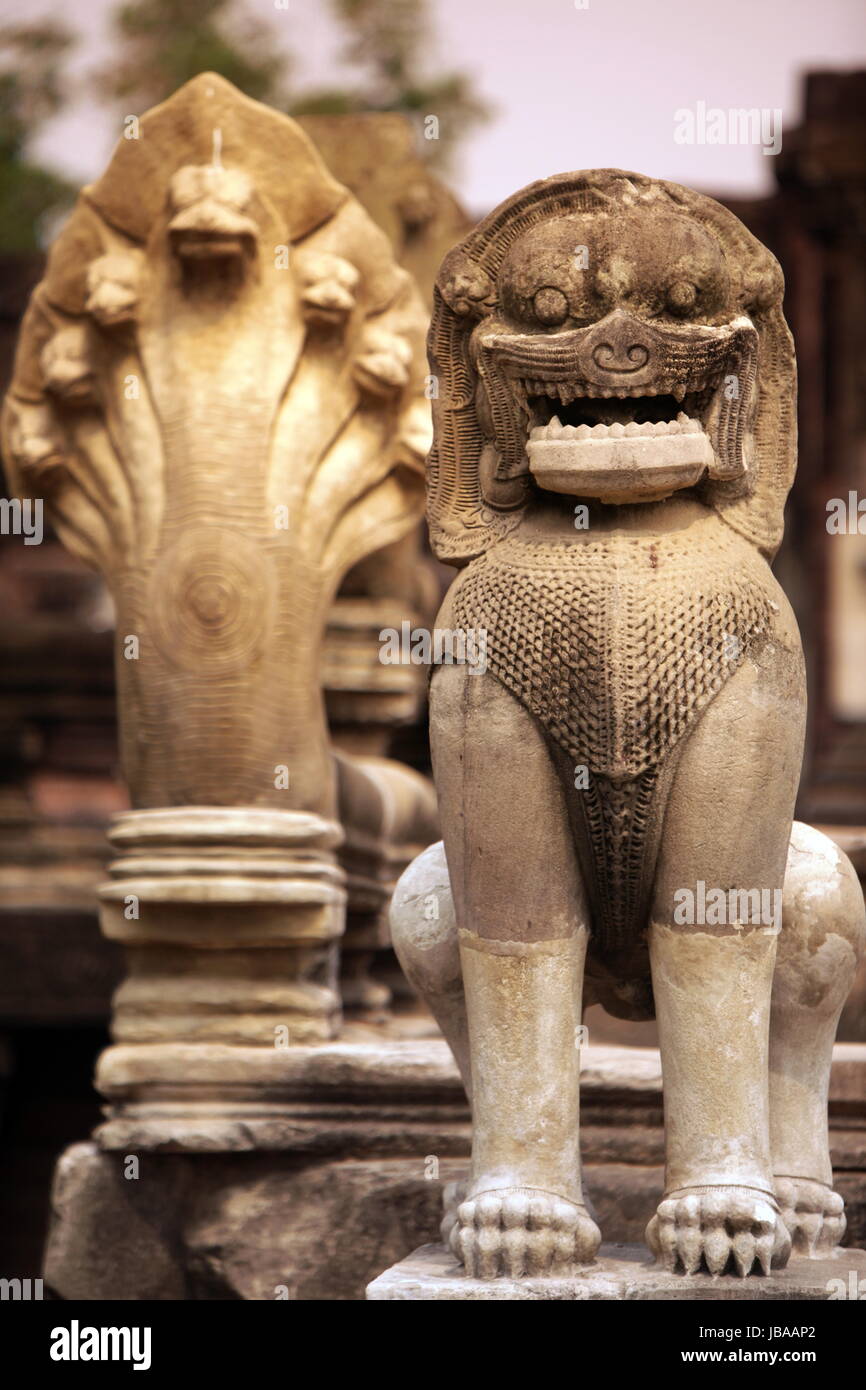 Die Khmer Tempel Anlage von Phimai bei Khorat in der provinz Nakhon Ratchasima im Nordosten von Thailand im Suedwesten von Thailand in Suedostasien. Stock Photo